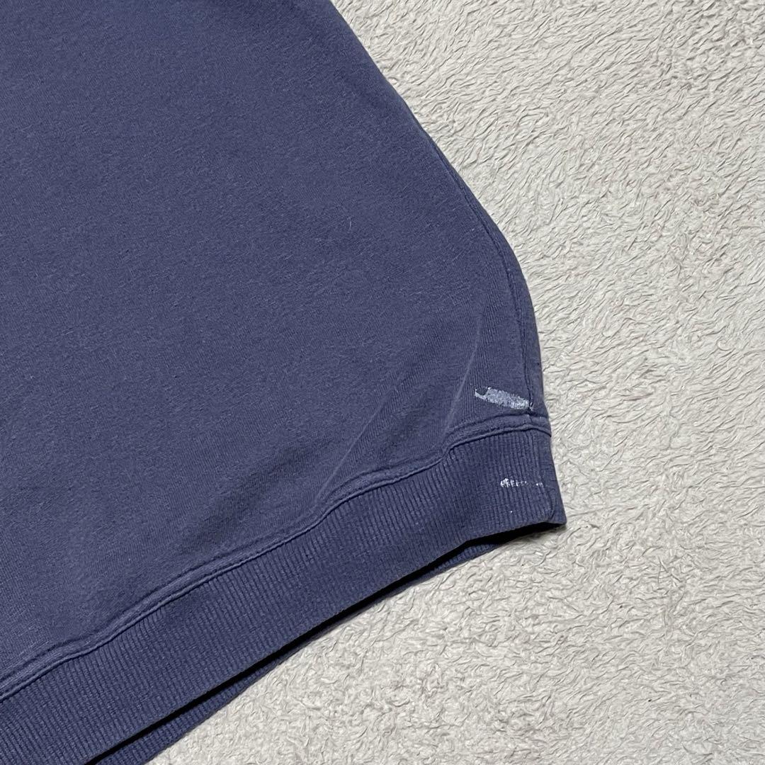 【良品】 スウェット　ブランク　グッドフェード　ナス紺　ペイント　90s XL