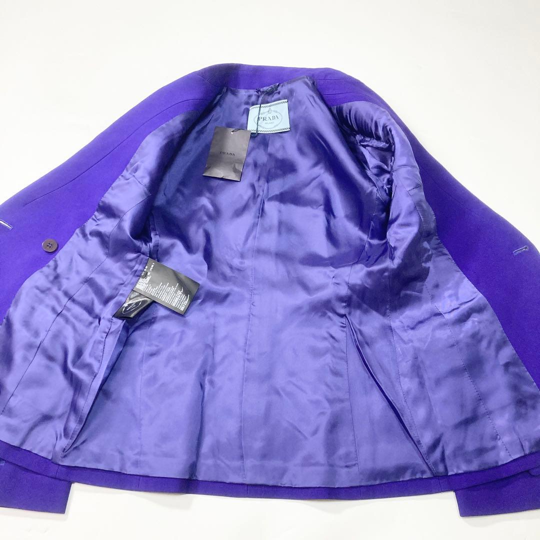 未使用タグ付き PRADA プラダ ダブルジャケット レトロ 40 14AW 未使用タグ付き PRADA プラダ ダブルジャケット レトロ 40 14AW