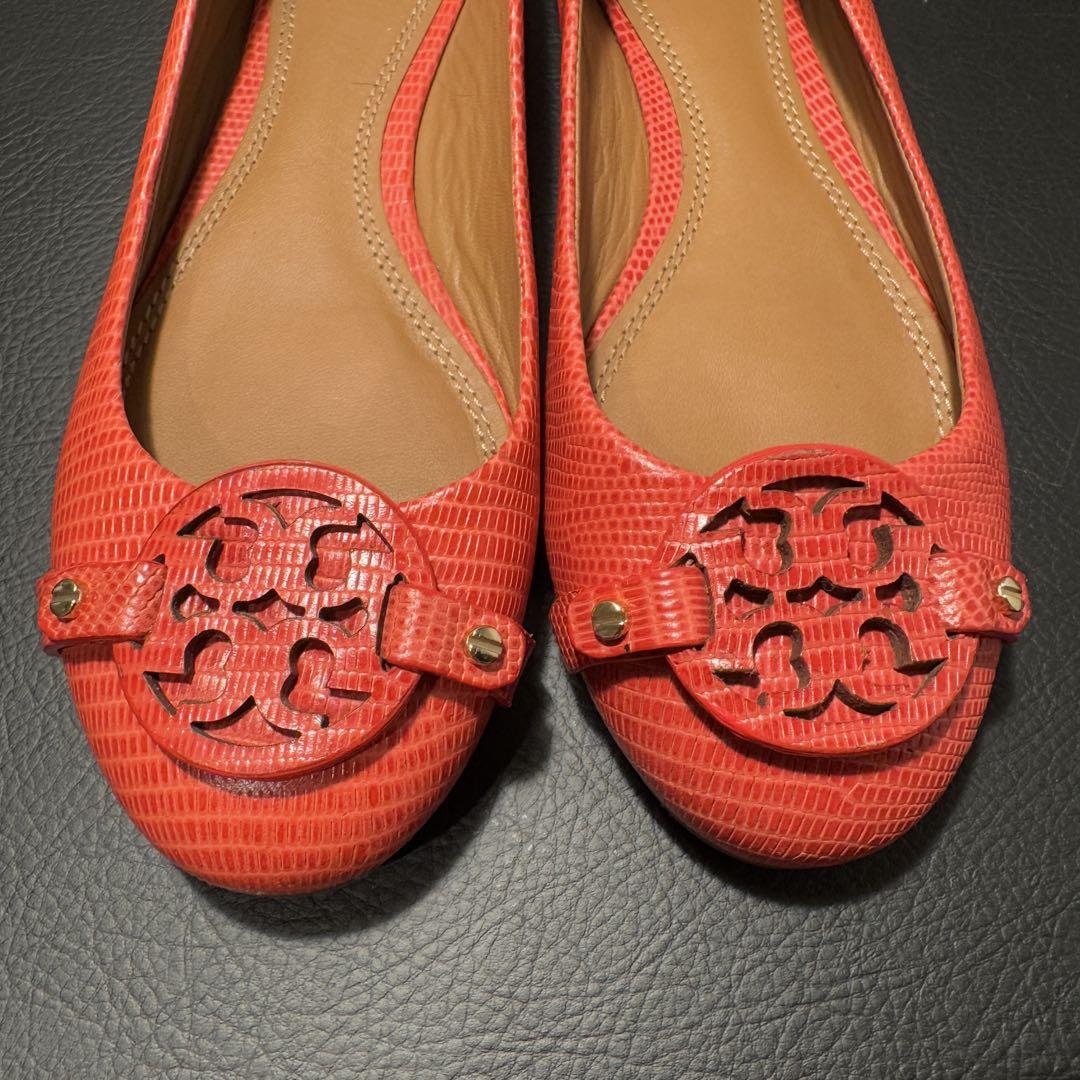【未使用級】Tory Burch フラットシューズ 型押し 7M