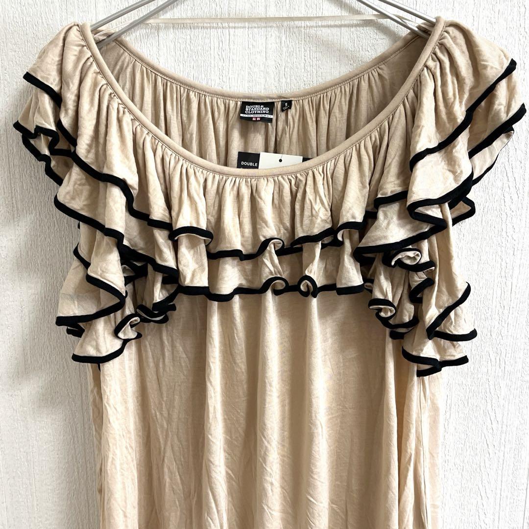 DOUBLE STANDARD CLOTHING シルク フリル チュニック
