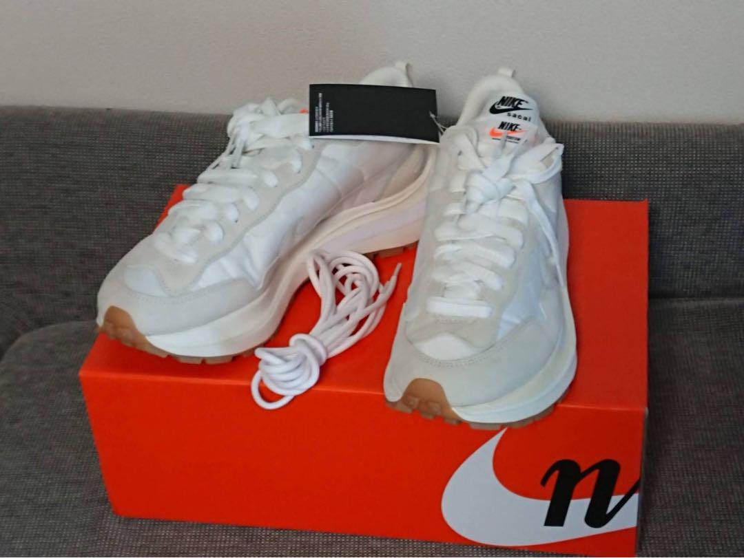 靴 sacai Nike vapor waffle white gum