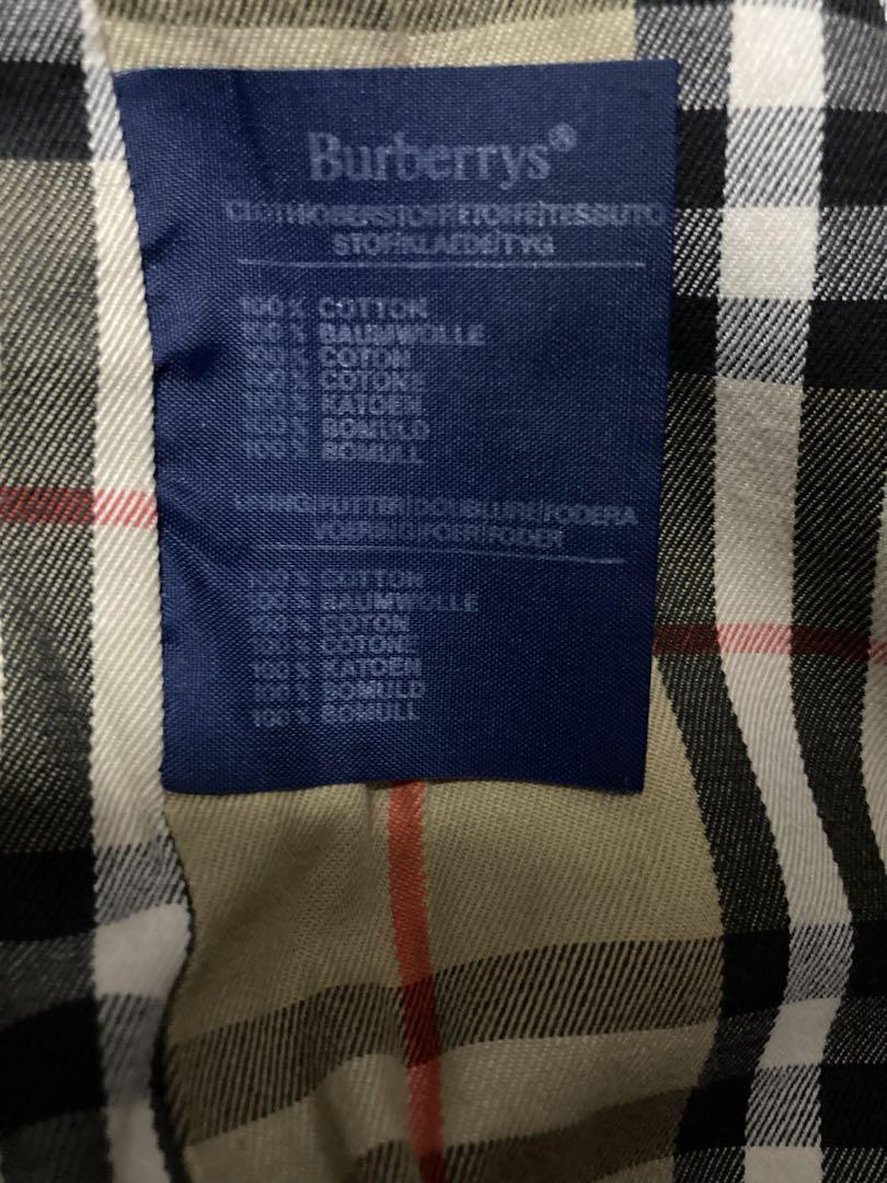 Burberry ステンカラーコート　英国製　バーバリーチェック裏地　 カーキL