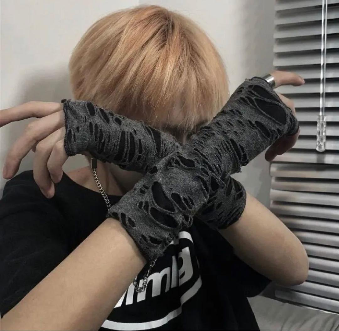 title>75 アームウォーマーダメージ加工 アームカバー ブラック 韓国 地雷 コスプレ 期間限定 title>75 アームウォーマーダメージ加工 アームカバー ブラック 韓国 地雷 コスプレ 期間限定