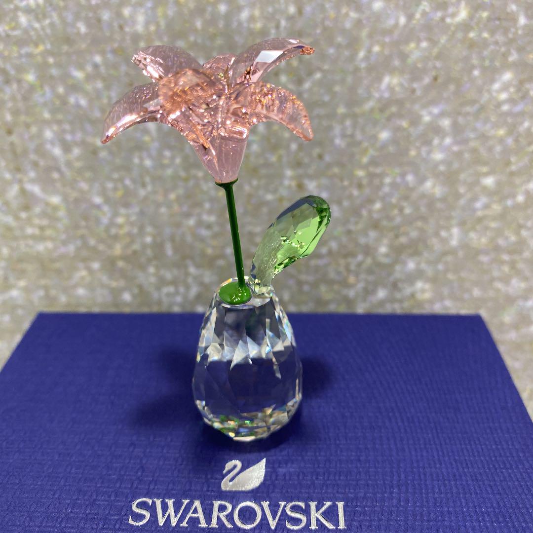 スワロフスキー　置物　花　百合