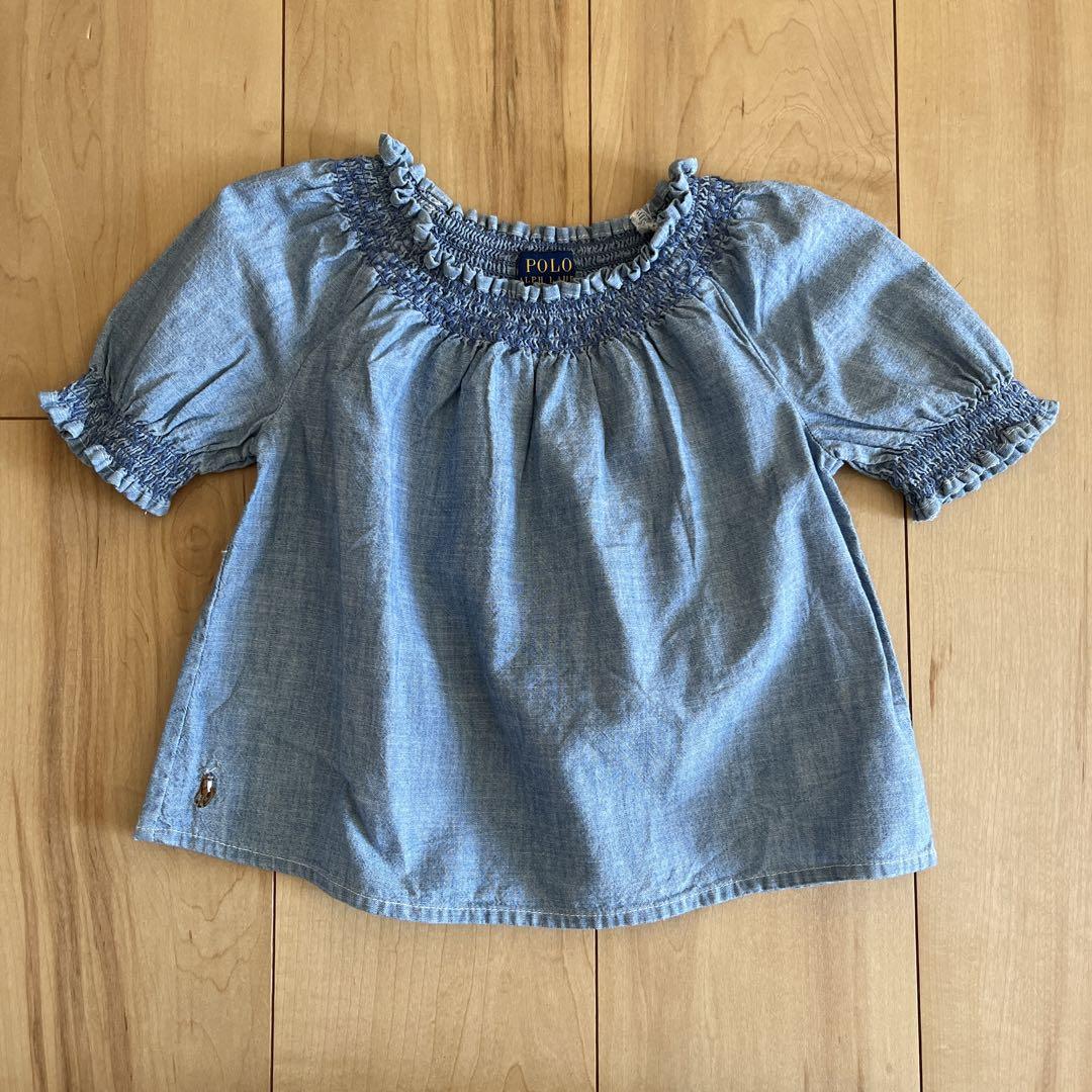 POLO Ralph Lauren 2T 半袖ブラウス【水通しのみ】