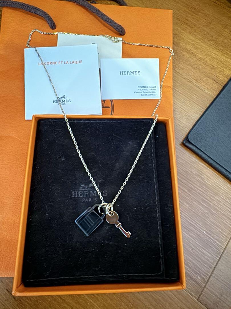 HERMES ネックレス「アミュレット」パドロック PM カデナ&キー新品未使用