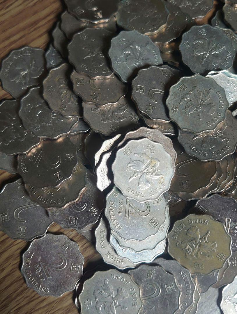 香港　2ドル　硬貨　150枚まとめ売り　外国コイン