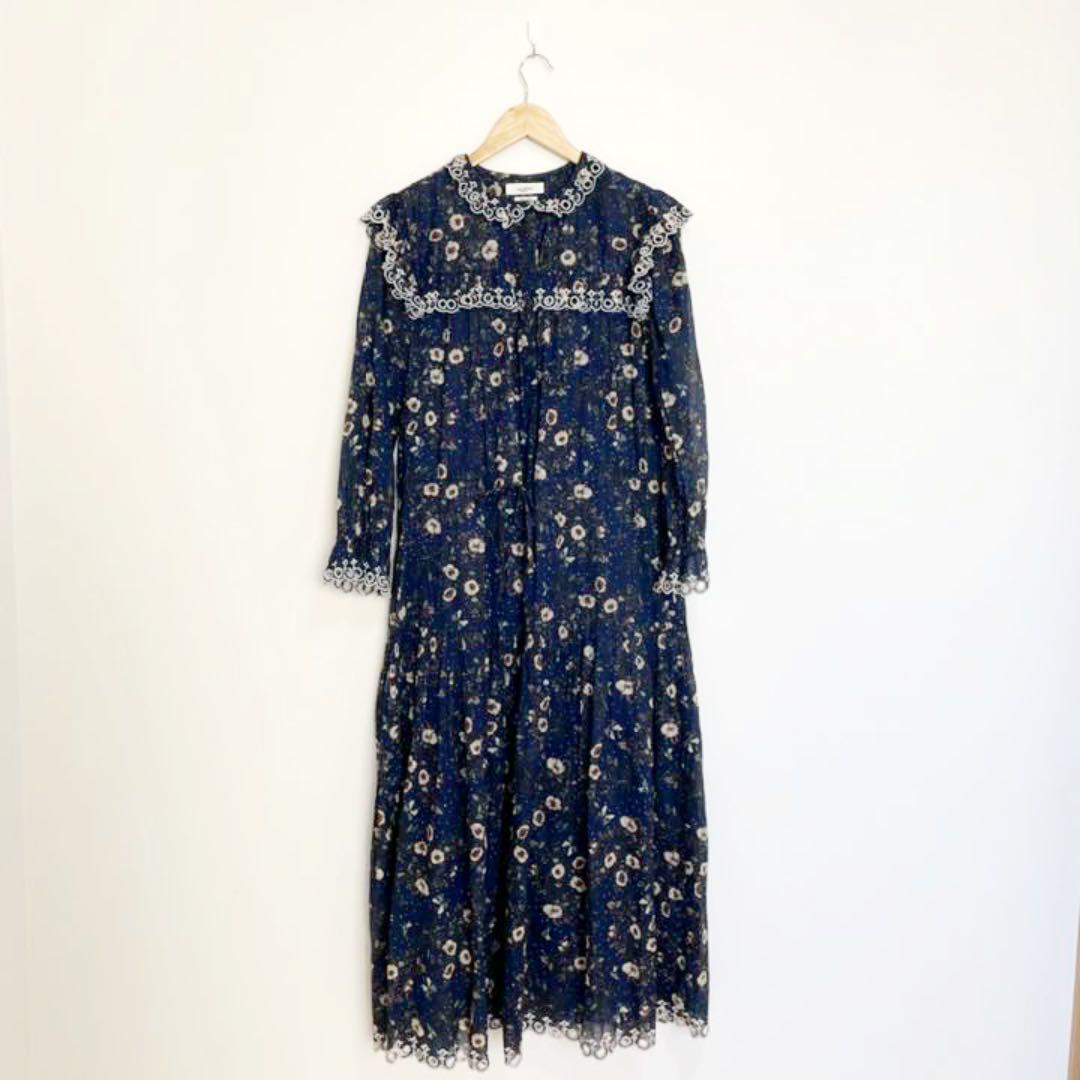 得価好評 極美品 定価8万 イザベルマラン エンブロイダリーフローラルワンピース 36 waAWL-m60424493136 超激安安い