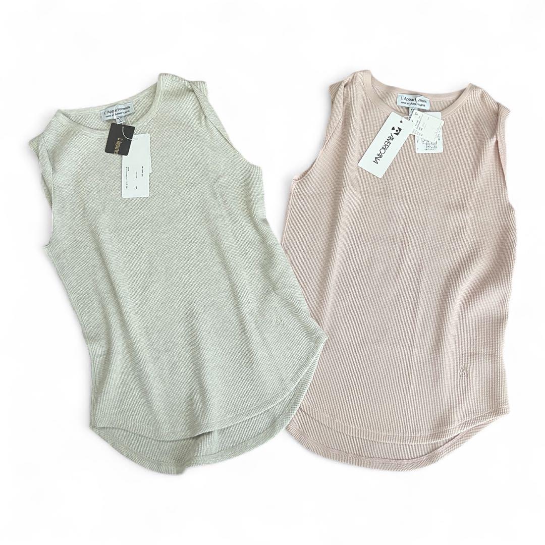 新品✨L'Appartement americanaサーマルトップス 2枚セット