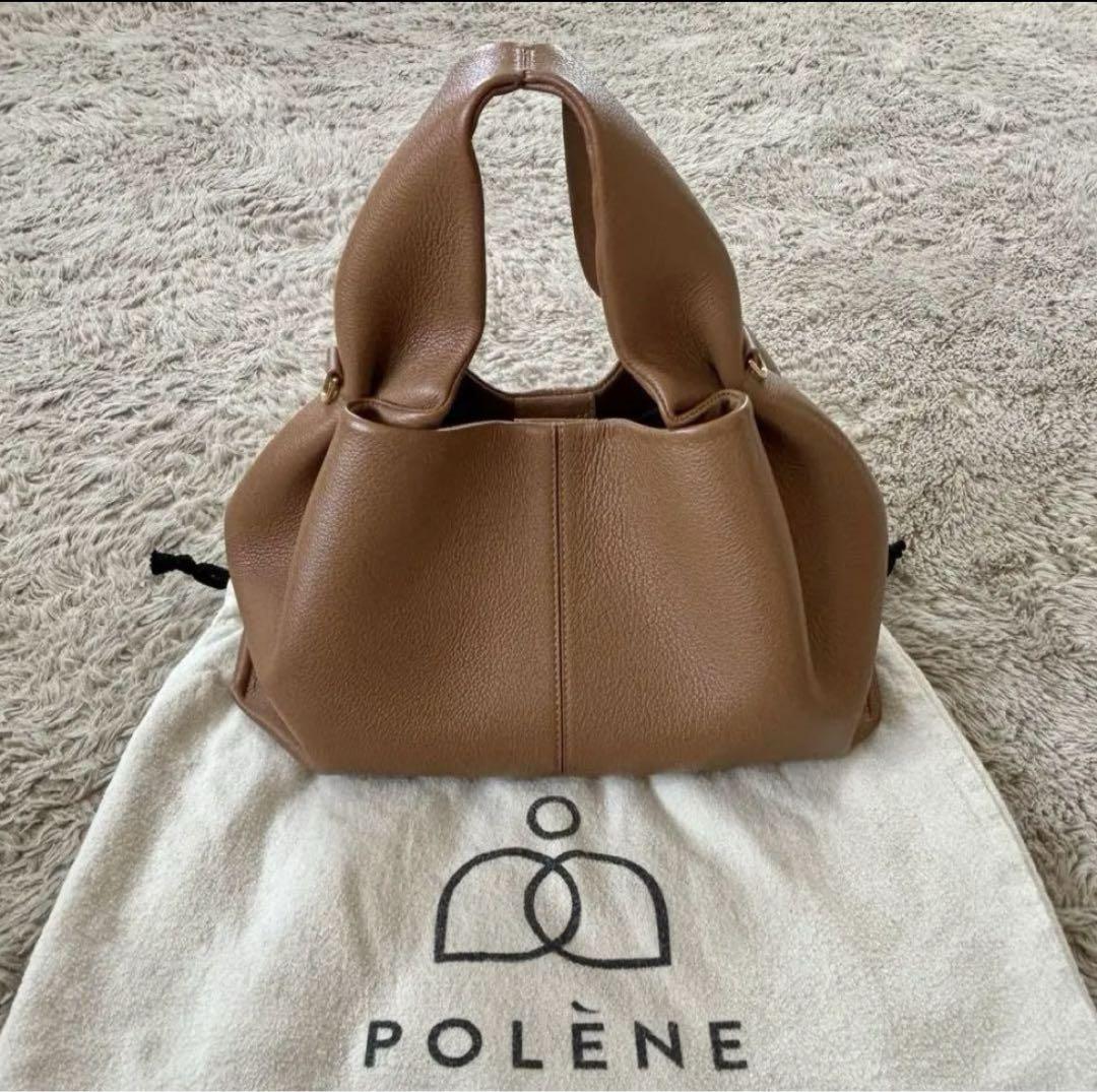 ポレーヌ　エディション　キャメル　テクスチャード Polène | バッグ - Numéro Dix - キャメル テクスチャード