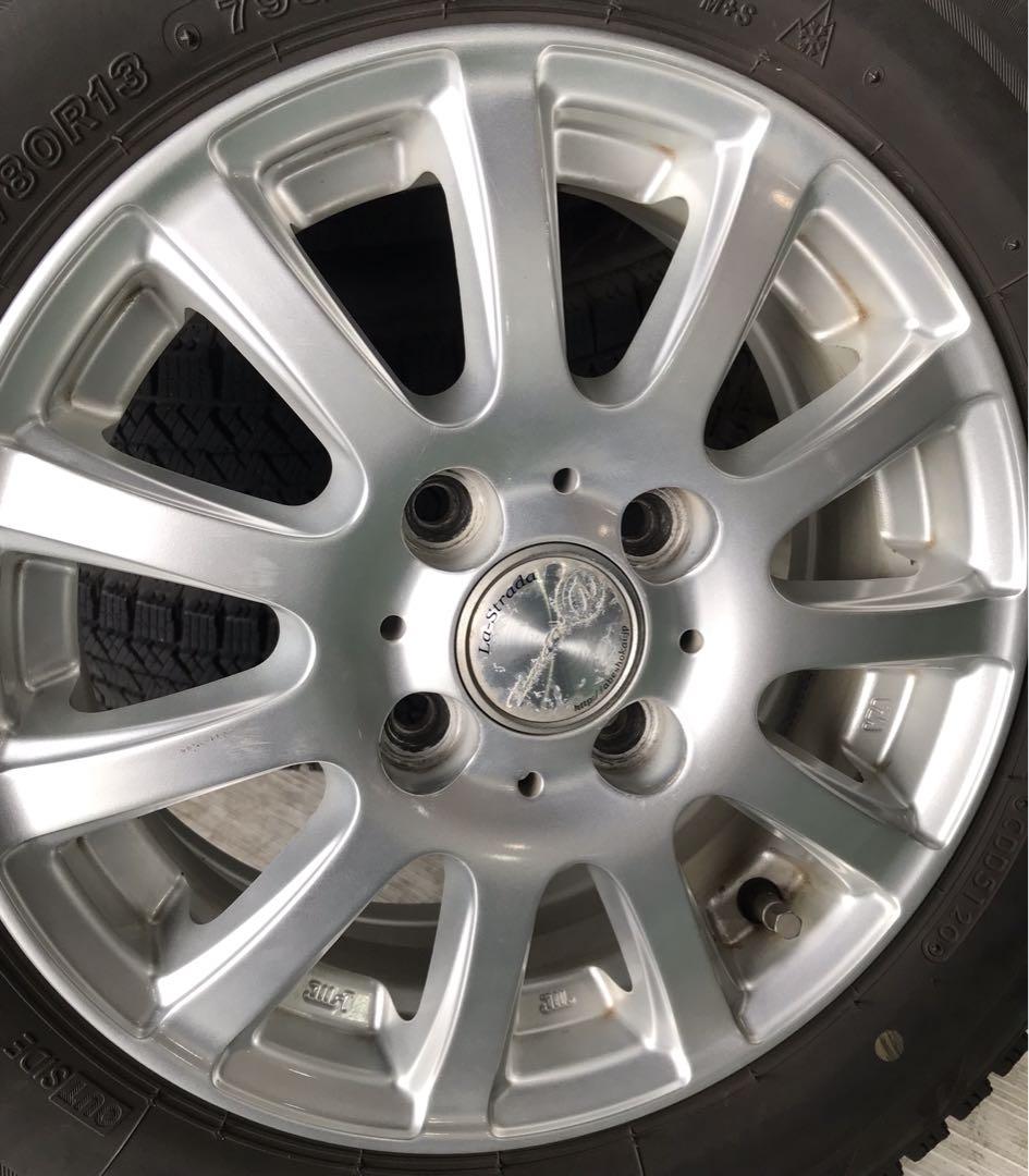 MS-1102☆155/80R13 ブリヂストン スタッドレス アルミセット 画像5