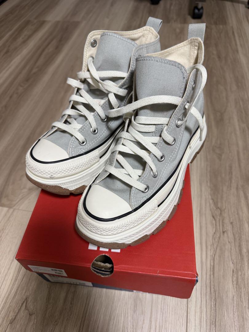 美品⭐︎CONVERSE ALL STAR トレックウェーブグレー 厚底スニーカー