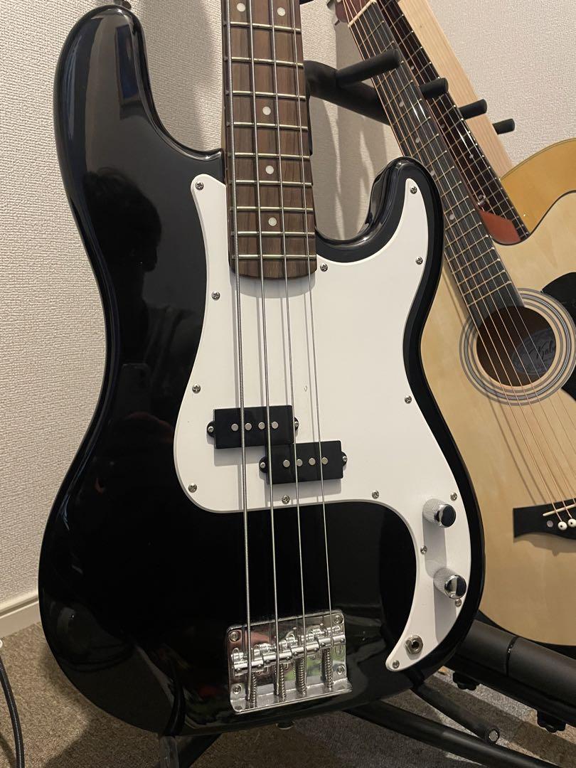 BUSKERS エレキベース ブラック　弦高調整済み