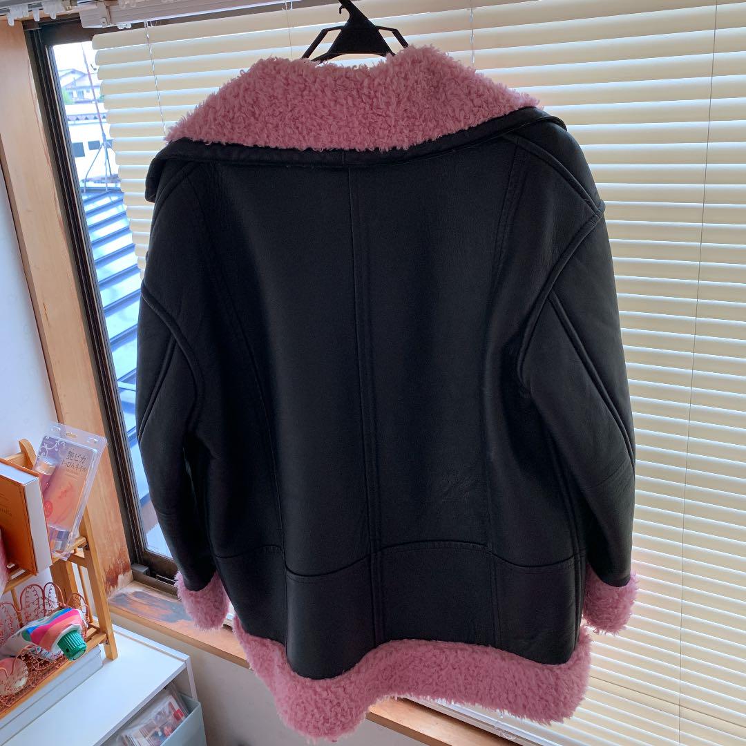 twiceモモ着用 kenzo×h&m ボアライダース sizeL