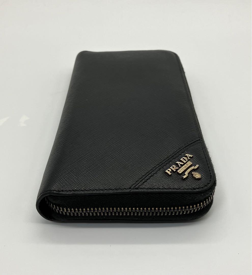 ⭐️ 極美品 プラダ サフィアーノ メタル ラウンドファスナー 長財布 ブラック