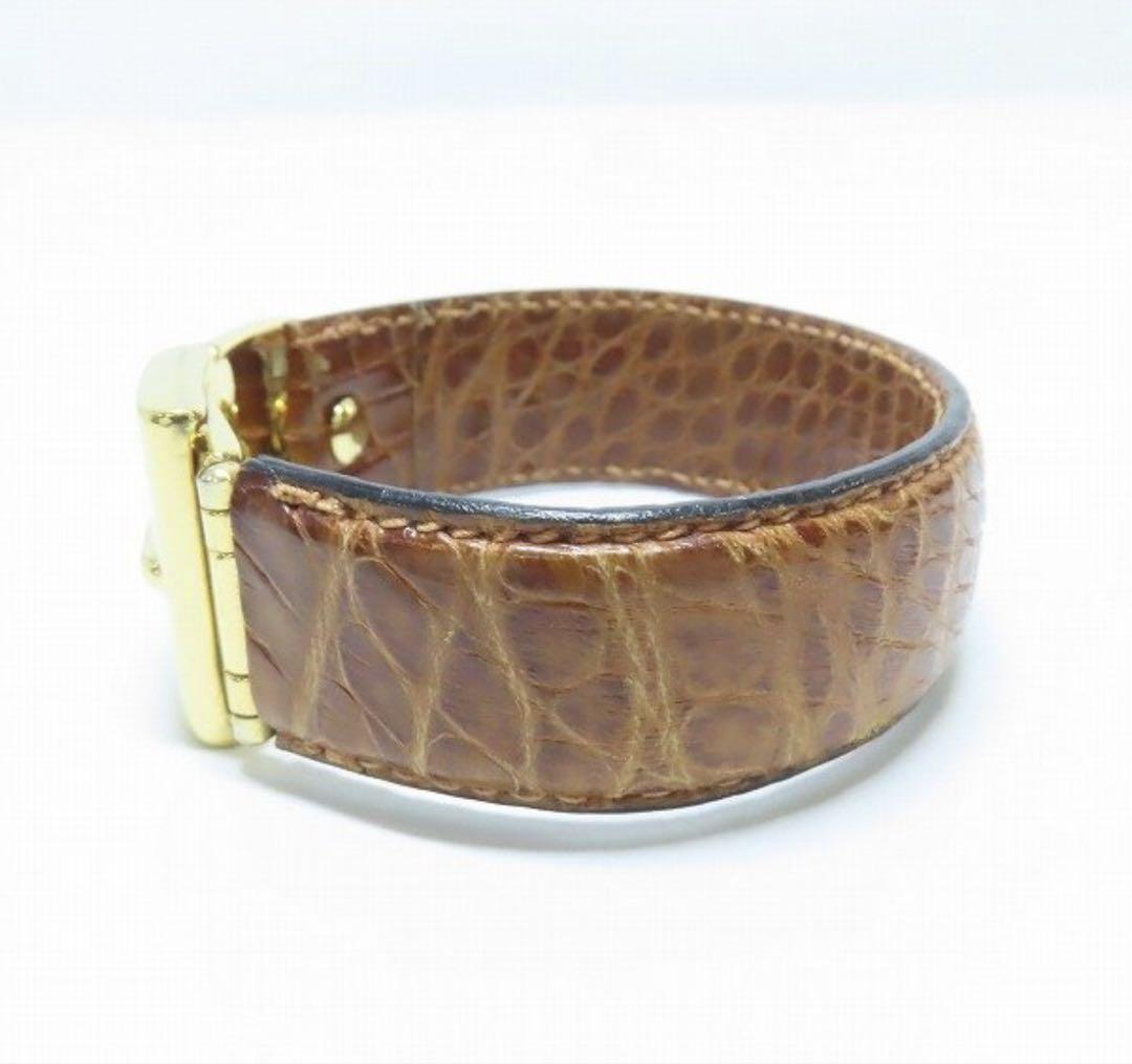 Gucci/グッチ レザー ブレスレット ベルトモチーフ バングル