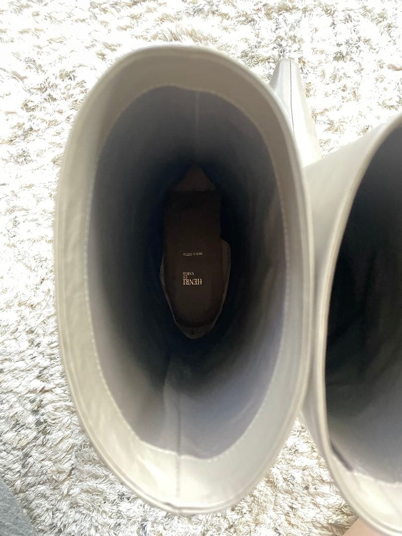 【新品未使用品 】HENRI EN BARGOグレー レザー ポインテッドトゥ 【新品未使用品 】HENRI EN BARGOグレー レザー ポインテッドトゥ