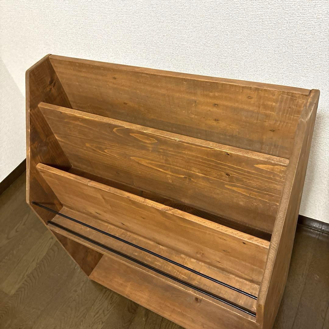 美品】nico and … ニコアンド マガジンラック 本棚 絵本棚