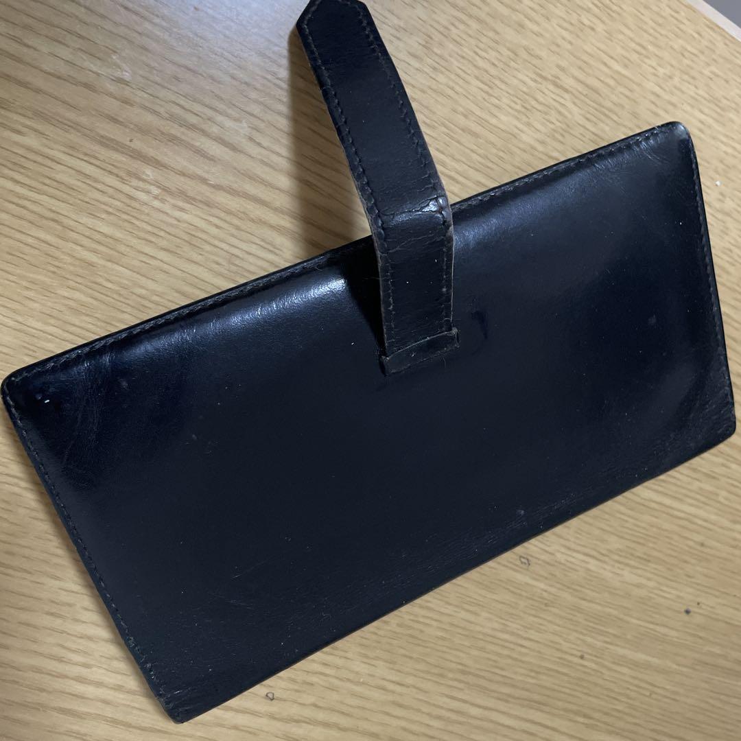 HERMES ブラック レザー 長財布