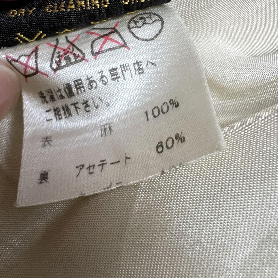 ロロピアーナ♡リネンジャケット　ベージュ系　L相当　麻100%