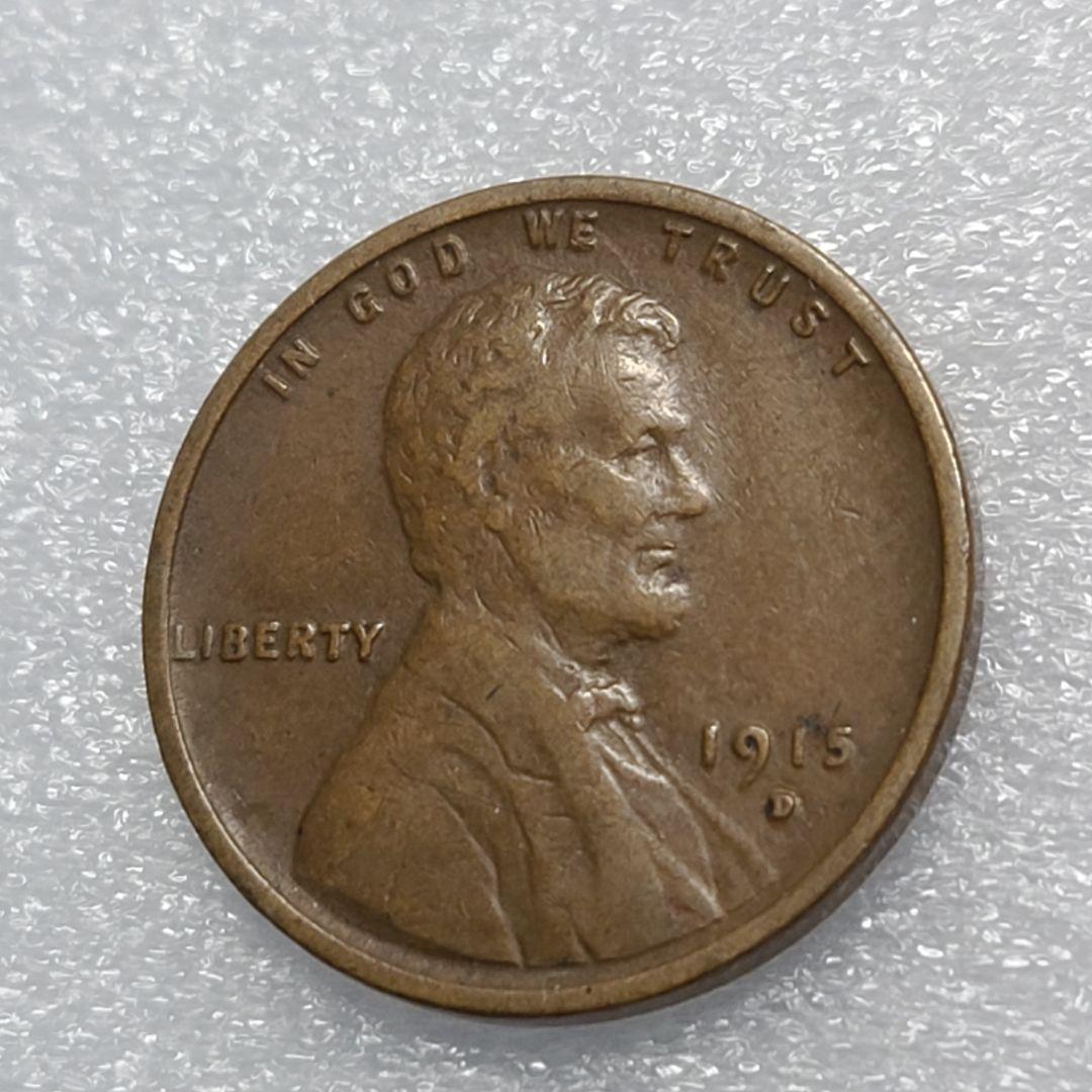 4333. 極美品 1915年 D アメリカ リンカーン 麦 1セント - メルカリ