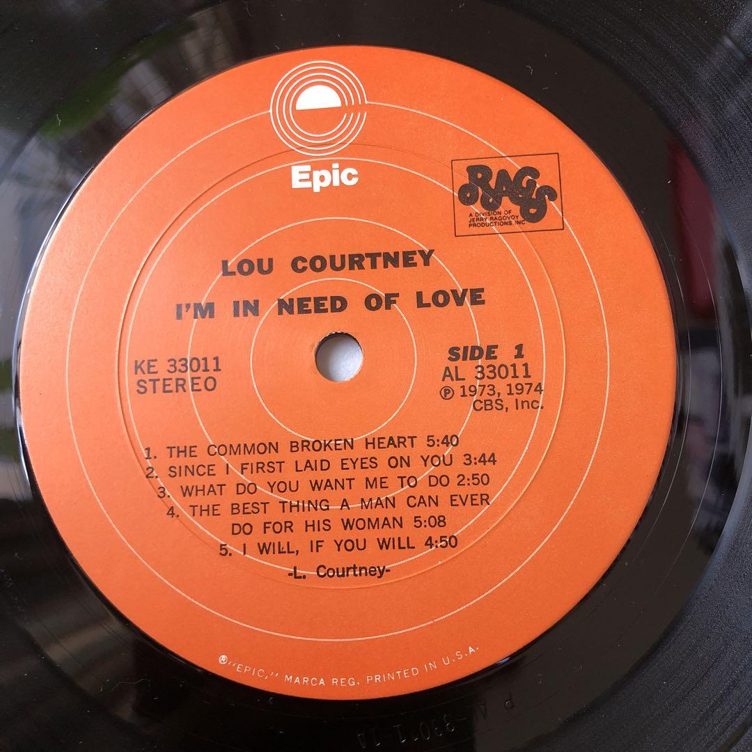 lou courtney i'm hgn need of love lp - メルカリ
