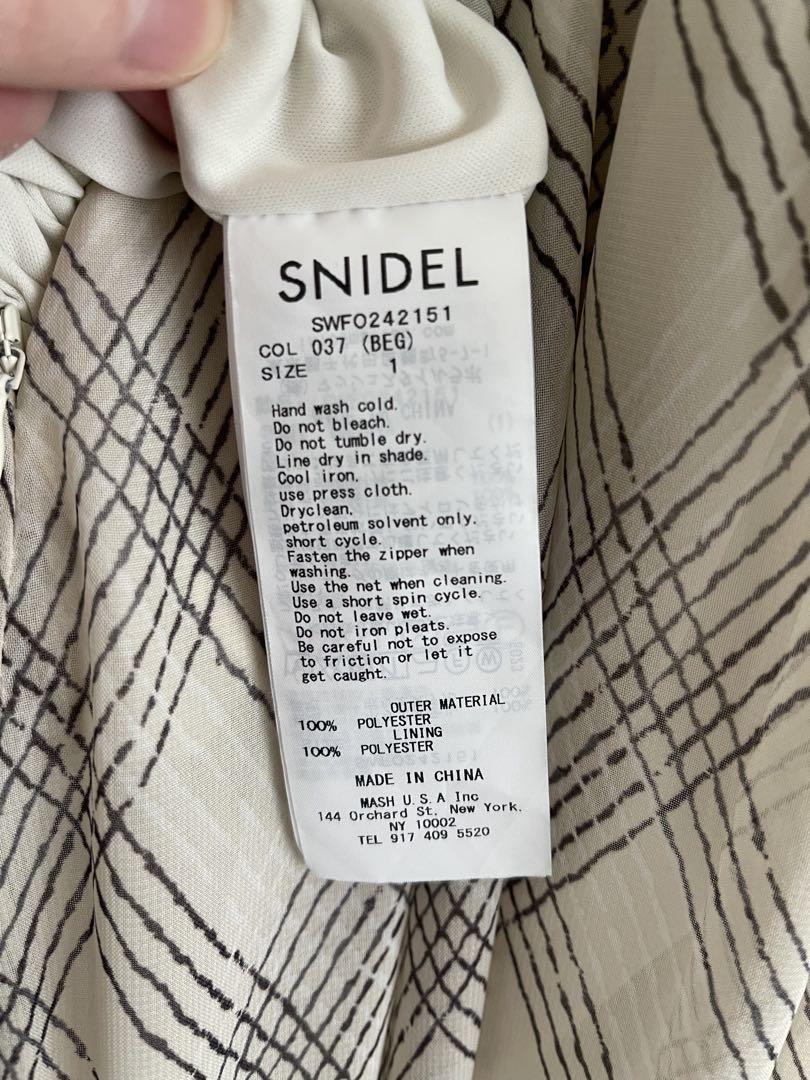 snidel スナイデル sustainable フリルプリーツワンピース