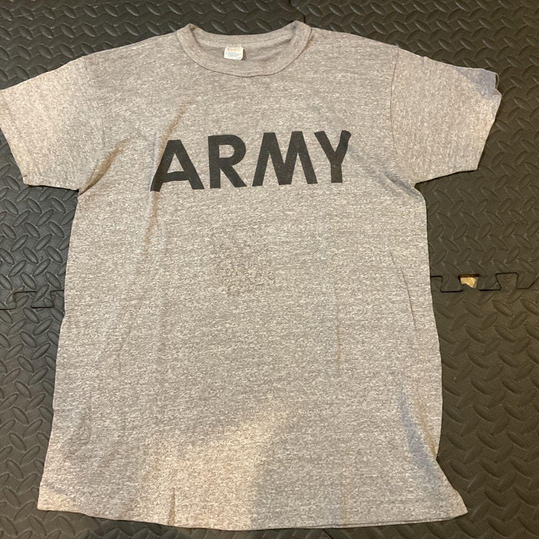 ①champion製ヴィンテージUS ARMY Tシャツ霜降りグレーチャンピオン
