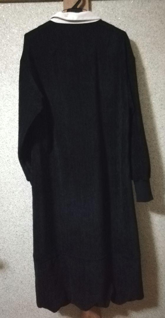 JEANASIS ベロアポロバルーンワンピース