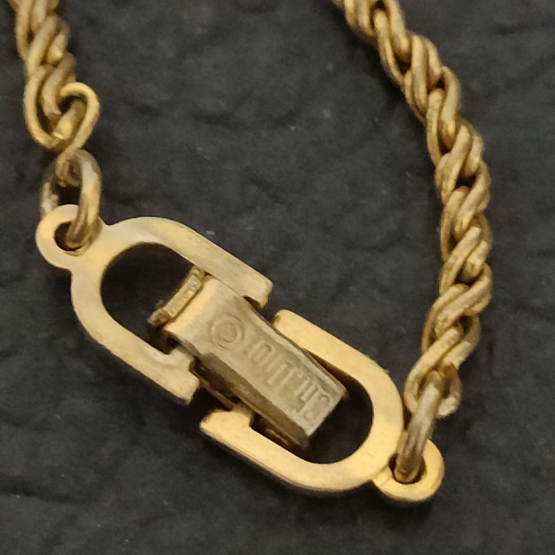 ◇Christian Dior ディオール ロゴ ネックレス ゴールド