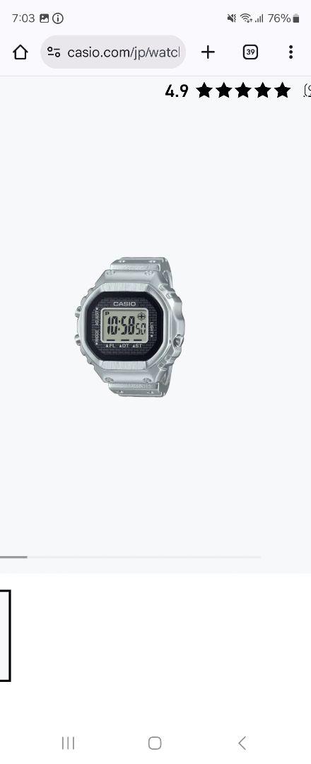 新品未使用　正規店購入　CASIO　リングウォッチ　CRW-001-1JR