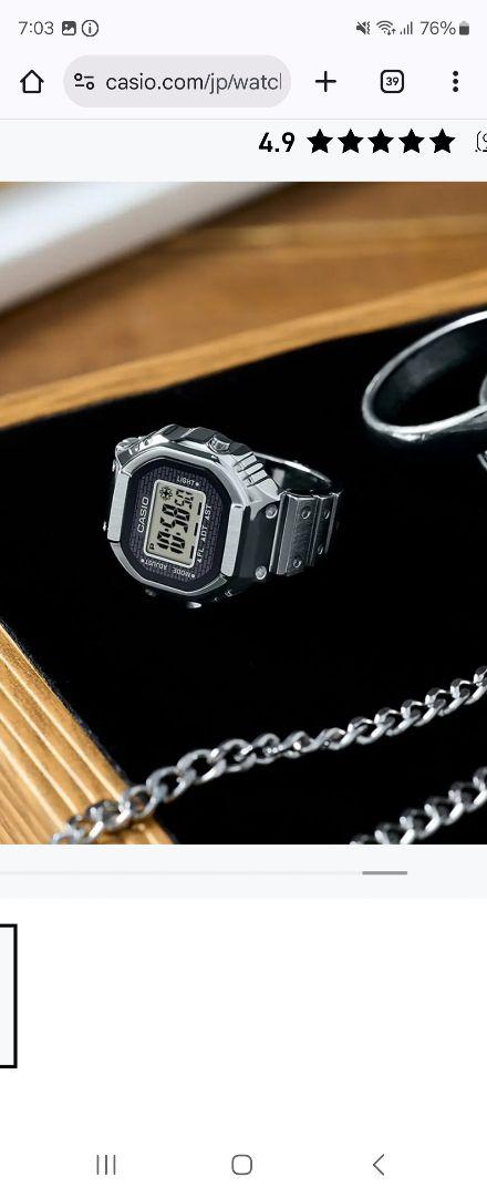 新品未使用　正規店購入　CASIO　リングウォッチ　CRW-001-1JR