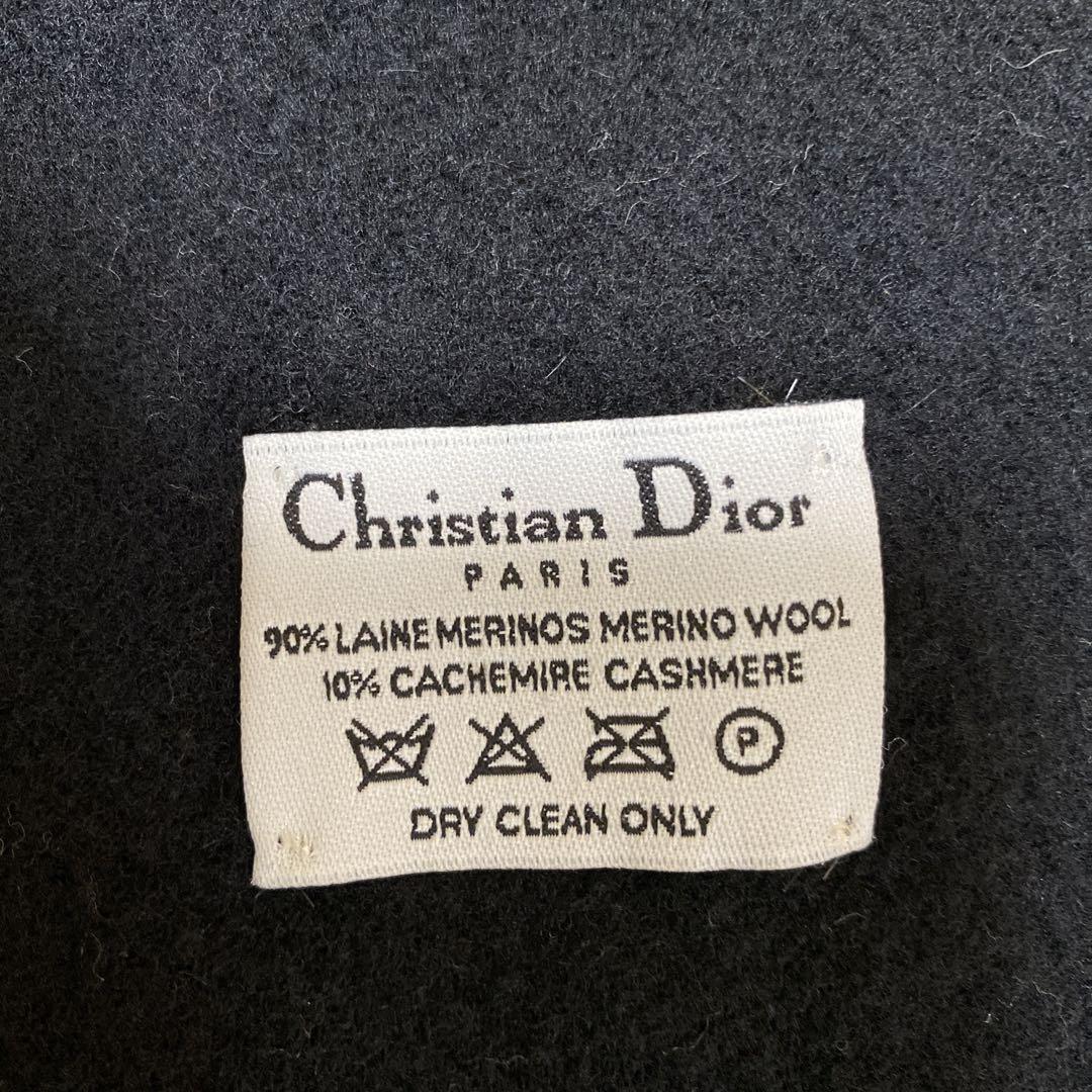 Christian Dior ブラック　マフラー