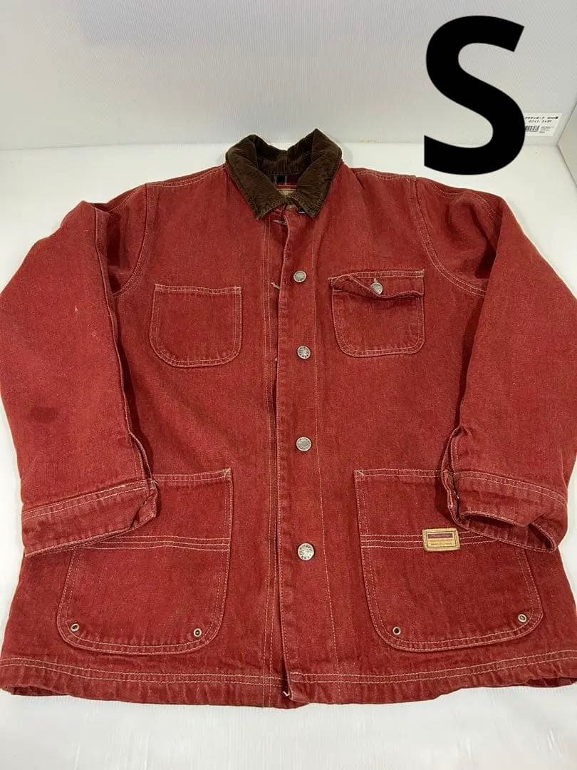 River edge カバーオール S オレンジ ヴィンテージ ジャケット・アウター
