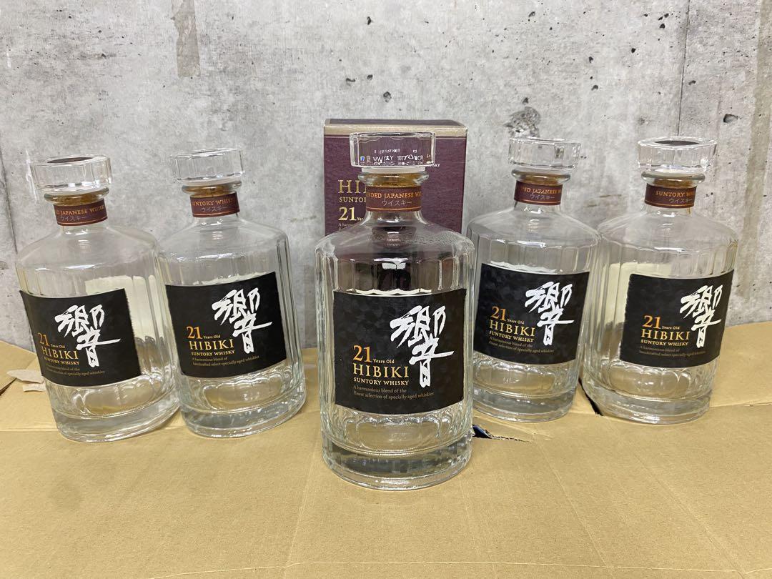 響21年空瓶 5本セット 箱付【未洗浄】
