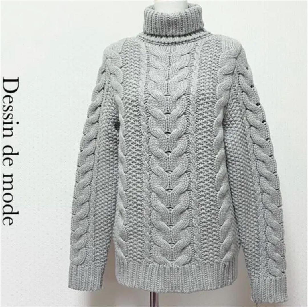 返品?交換対象商品】 de Dessin mode プルオーバー ニット ボリューム ...