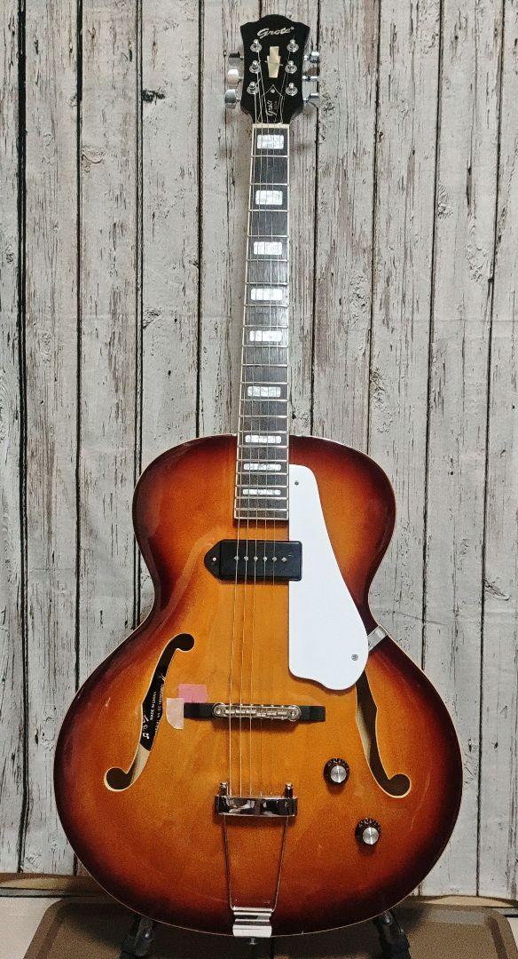 Grote フルアコ エレキギター Amazon | GROTE Full Scale Electric Guitar Semi-Hollow Body