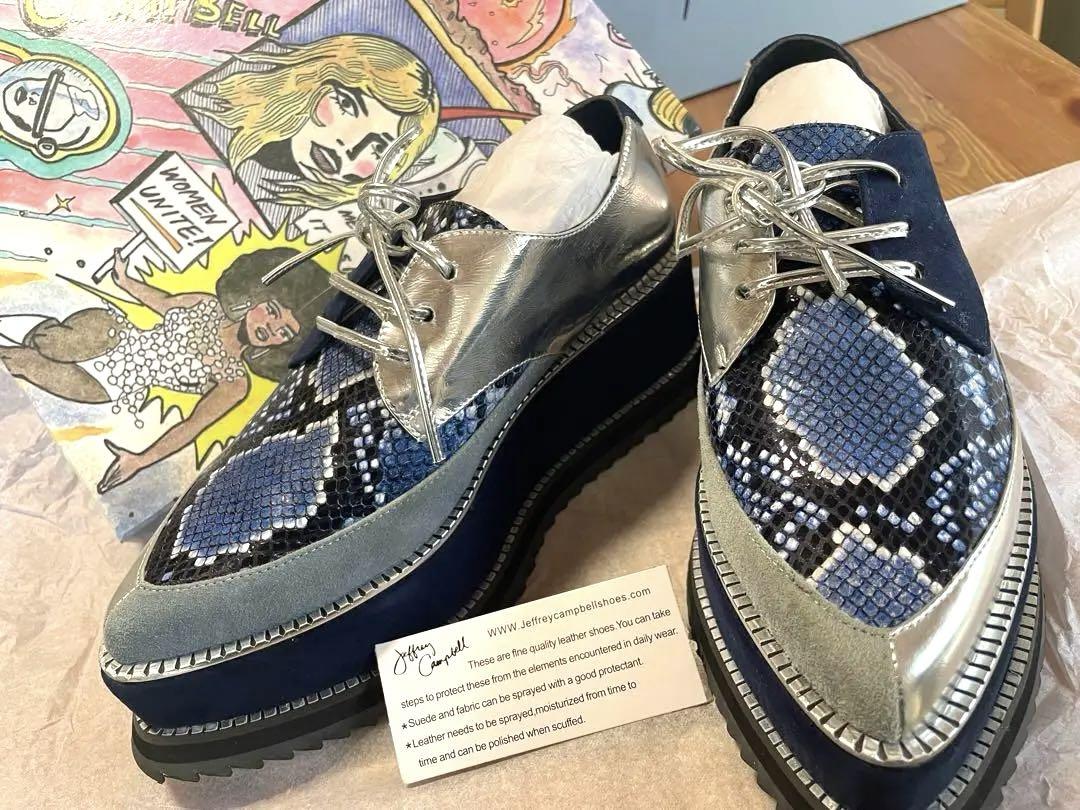 美品】 Jeffrey campbell 厚底 ローファー レディース