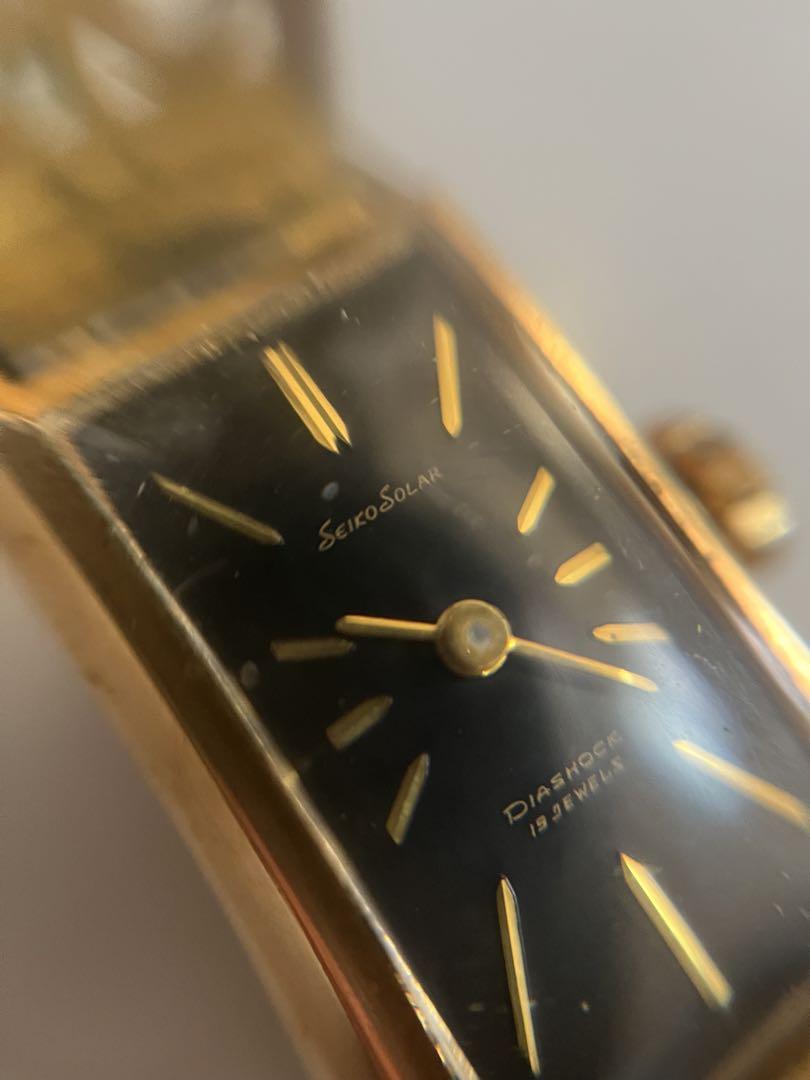 アンティーク セイコー カバード 手巻き時計 ソーラー 60年代
