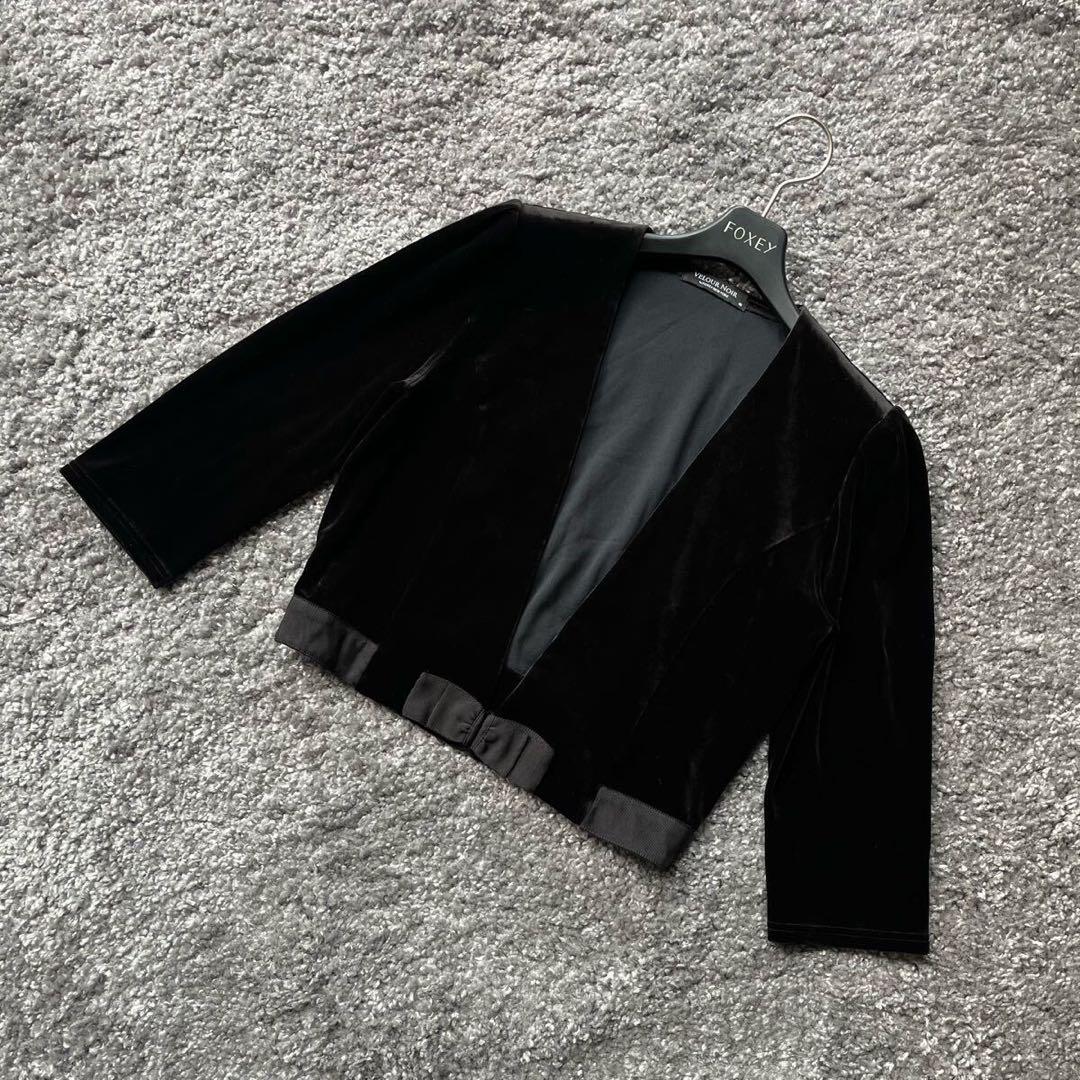 VELOUR NOIR 40 りぼん留め具 ボレロ フォクシー