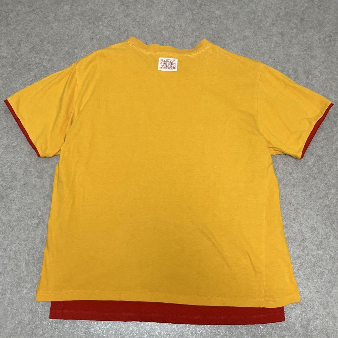 Y2K OLD EVISU エヴィス リバーシブル メッシュ Tシャツ カモメ