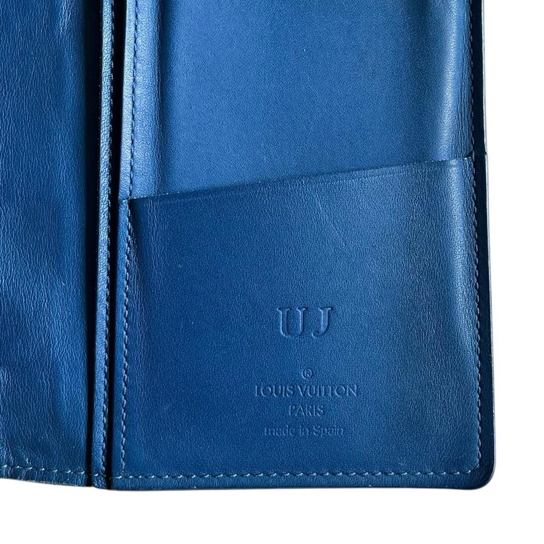 LOUIS VUITTON ダミエ アンフィニ ポルトフォイユ ブラザ ブルー