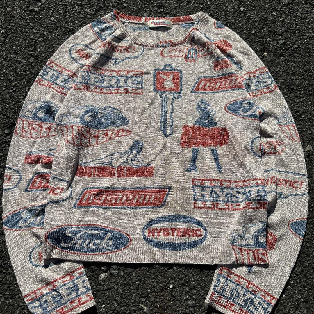 90s Hysteric Glamour 長袖 Tシャツ ボーダー 初期 Y2K - メルカリ