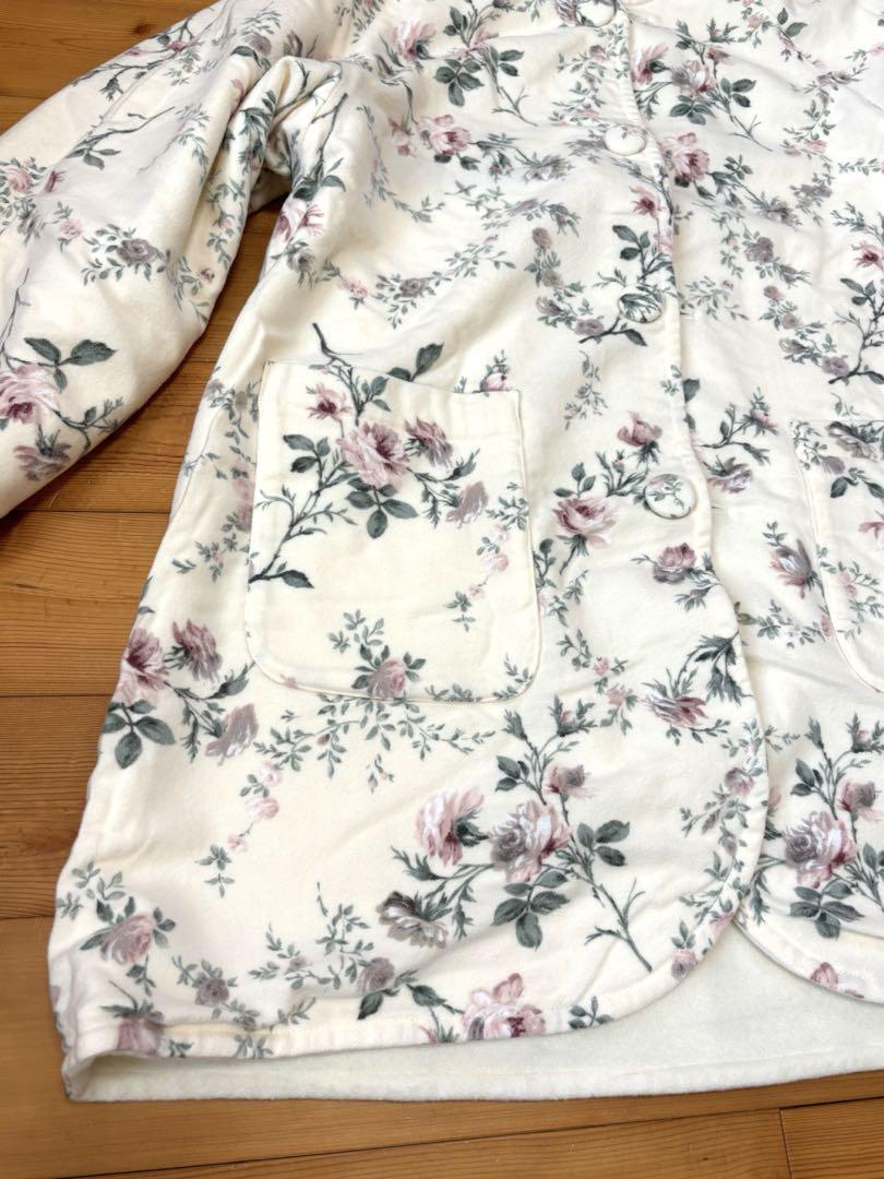 美品 IKUKO イクコ リバーシブルカーディガン ルームウェア 部屋着羽織り