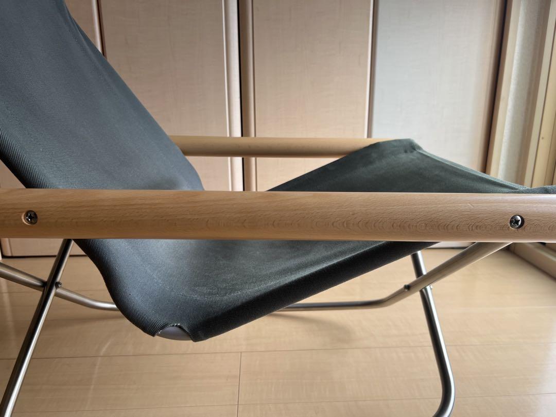 NychairX ニーチェア ロッキングチェア&オットマン　グレー