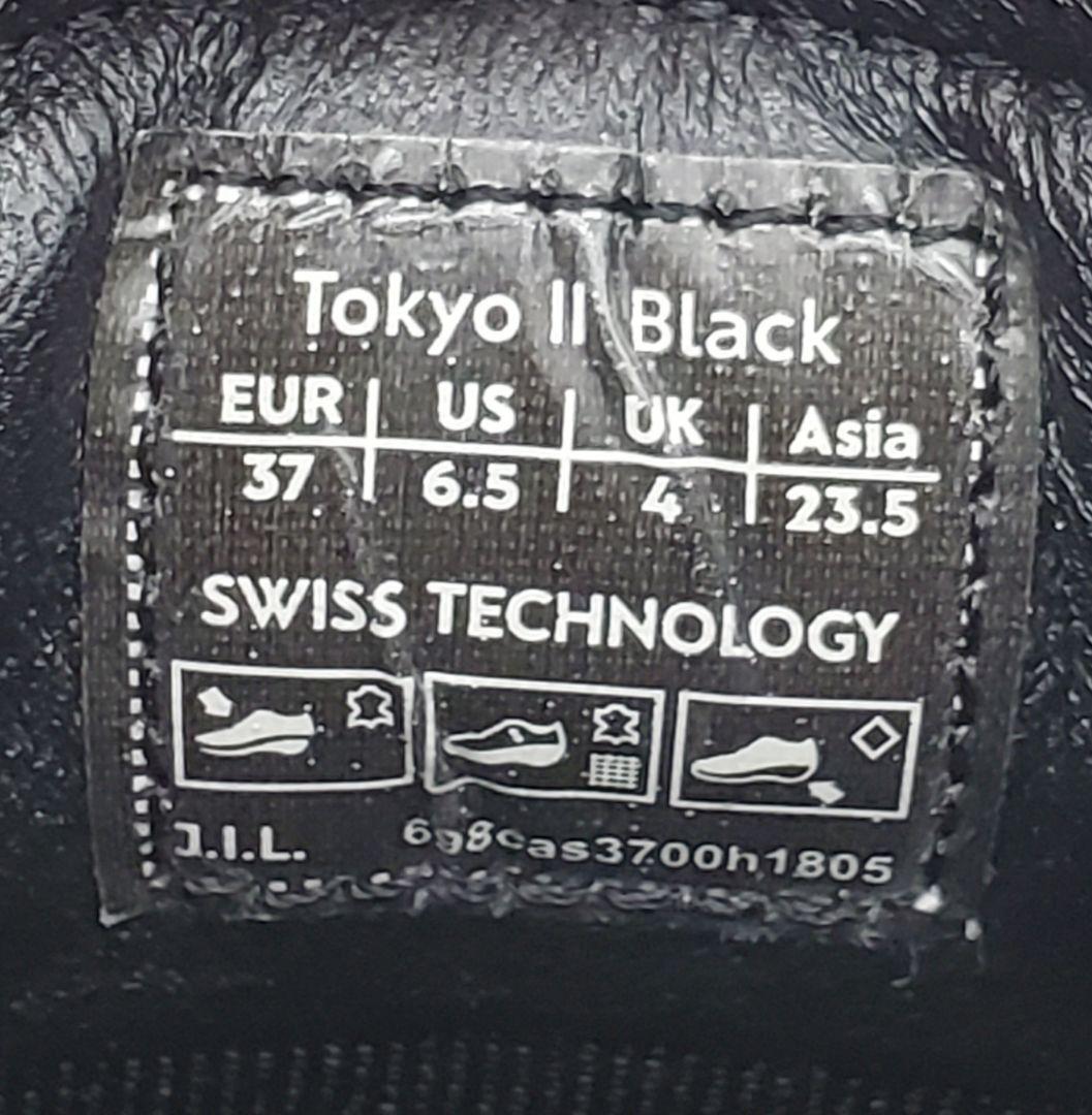 【Joya】Tokyo II スイス製 コンフォートシューズ 黒 23.5cm