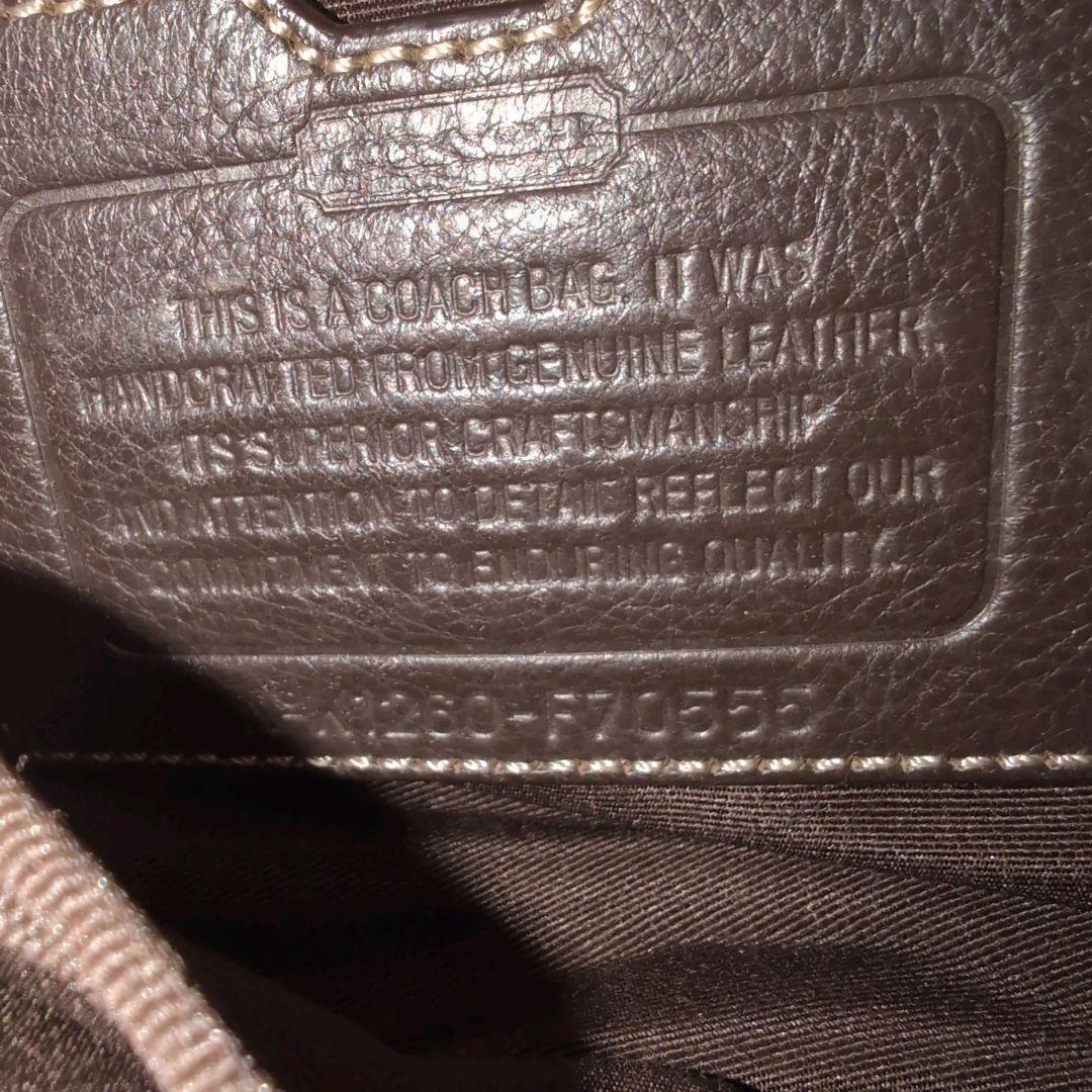 COACH コーチ メッセンジャーバッグ レザー ブラウン 70555