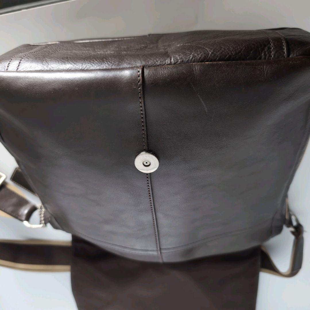 COACH コーチ メッセンジャーバッグ レザー ブラウン 70555