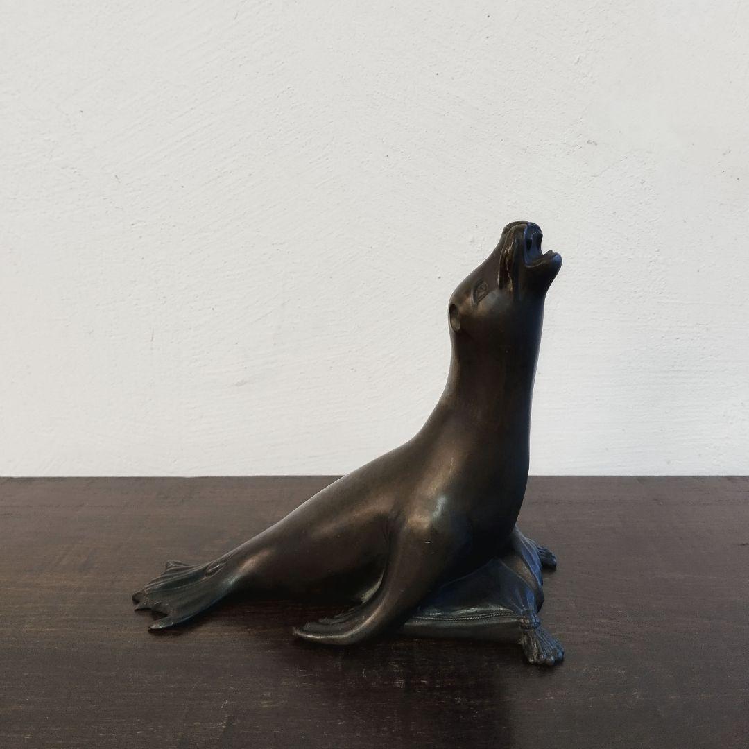 【Sea Lion Sculpture】アシカ  彫刻  オブジェ　置物