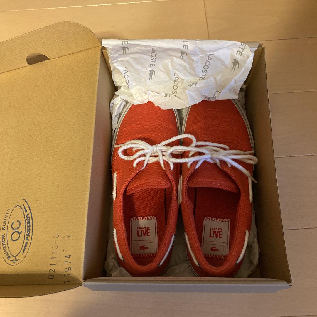 LACOSTE LIVE MA-1ベージュ・オレンジ リバーシブル LACOSTE LIVE MA-1ベージュ・オレンジ リバーシブル - メルカリ